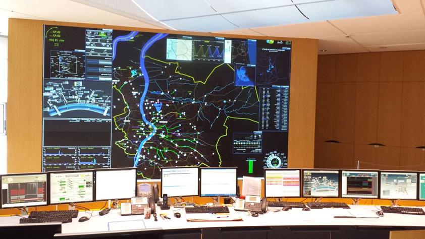 Intelligent Water System Central Control Room designed by Tetra Tech