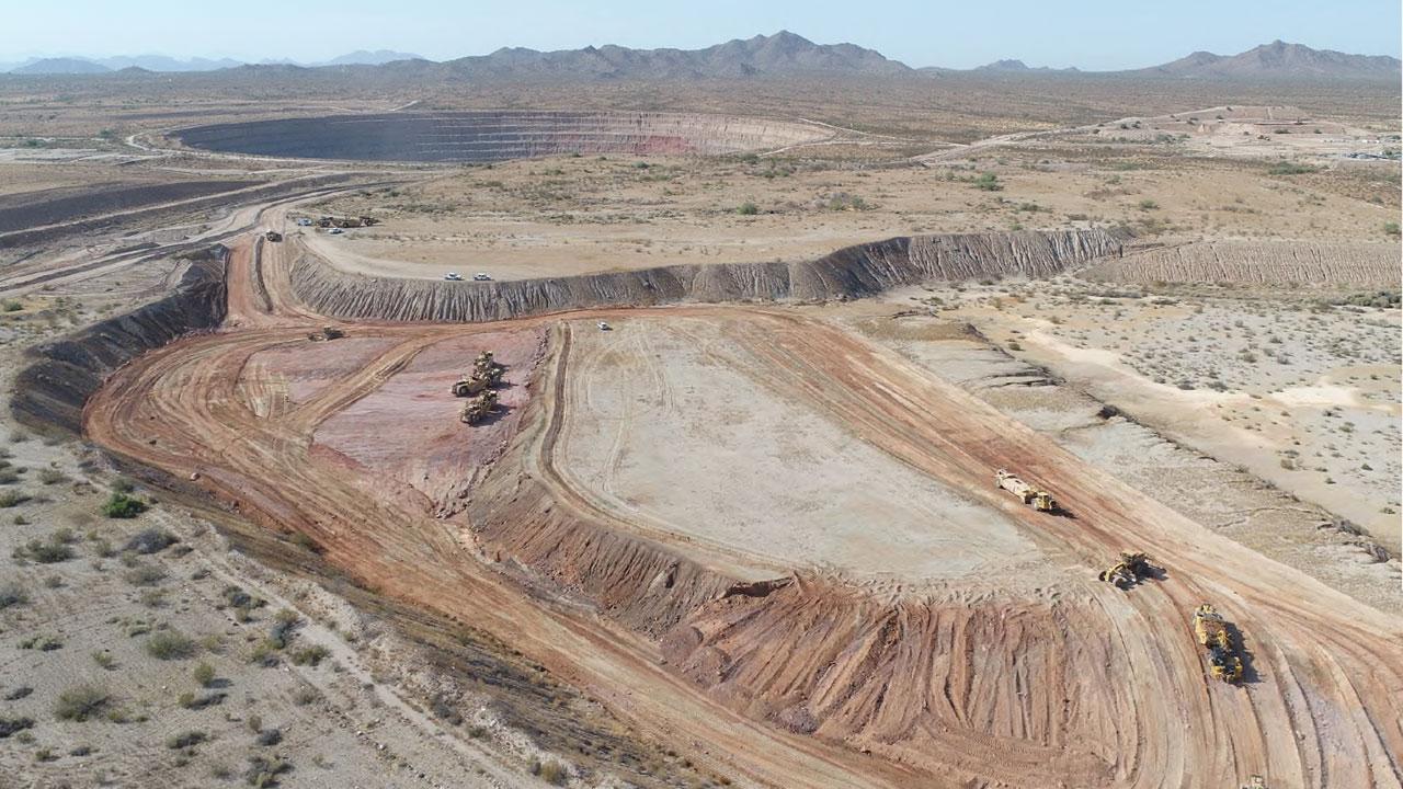 亚利桑那州矿区鸟瞰图